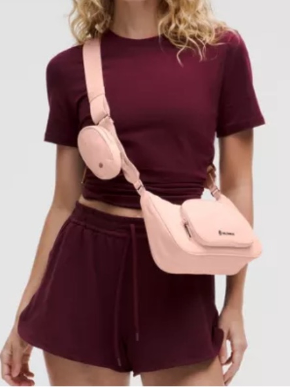 NWT Crossbody Bag with Nano Pouch 2L- Pink - Picture 2 of 12